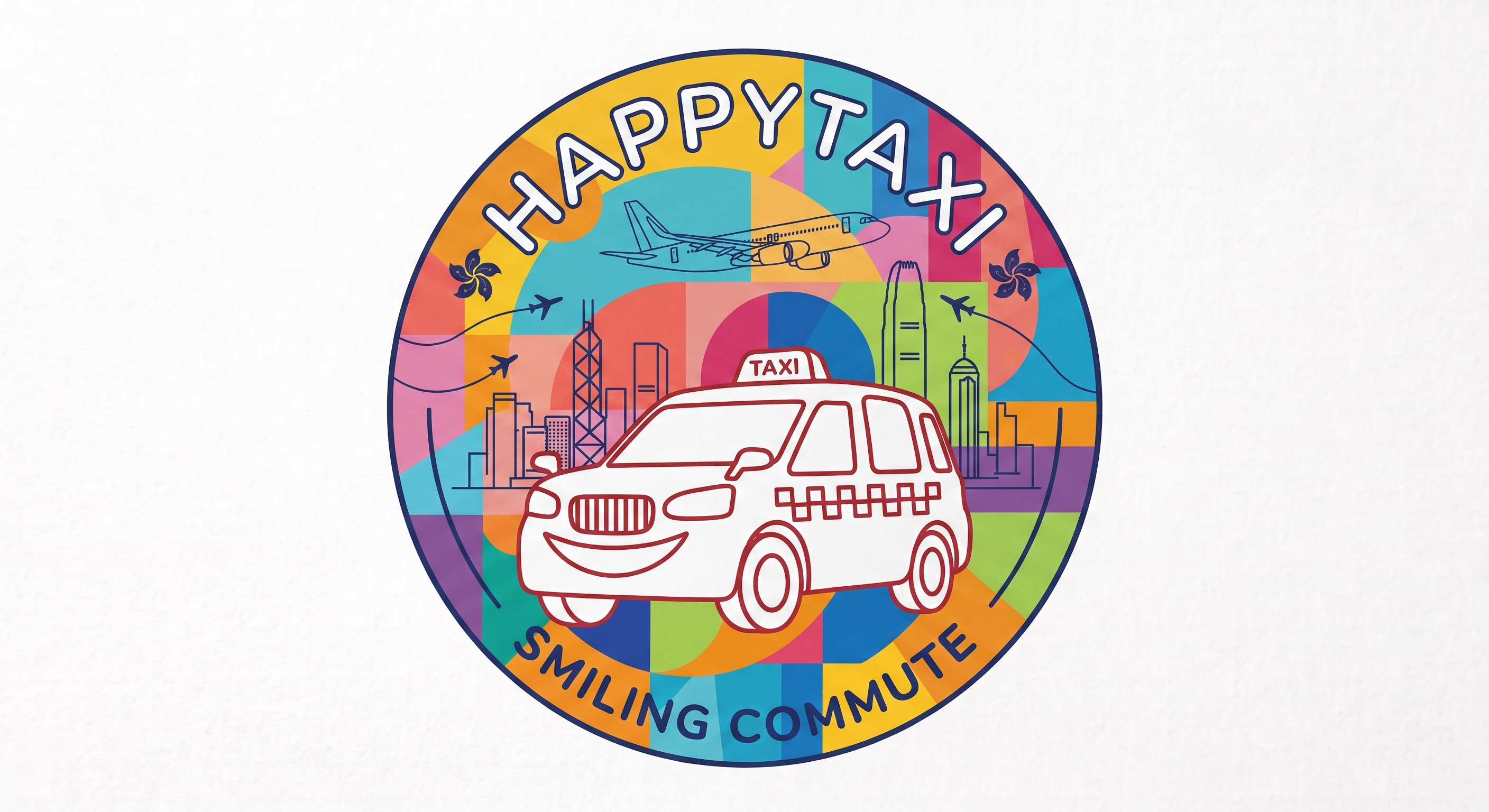 HappyTaxi 車隊一口價 Logo